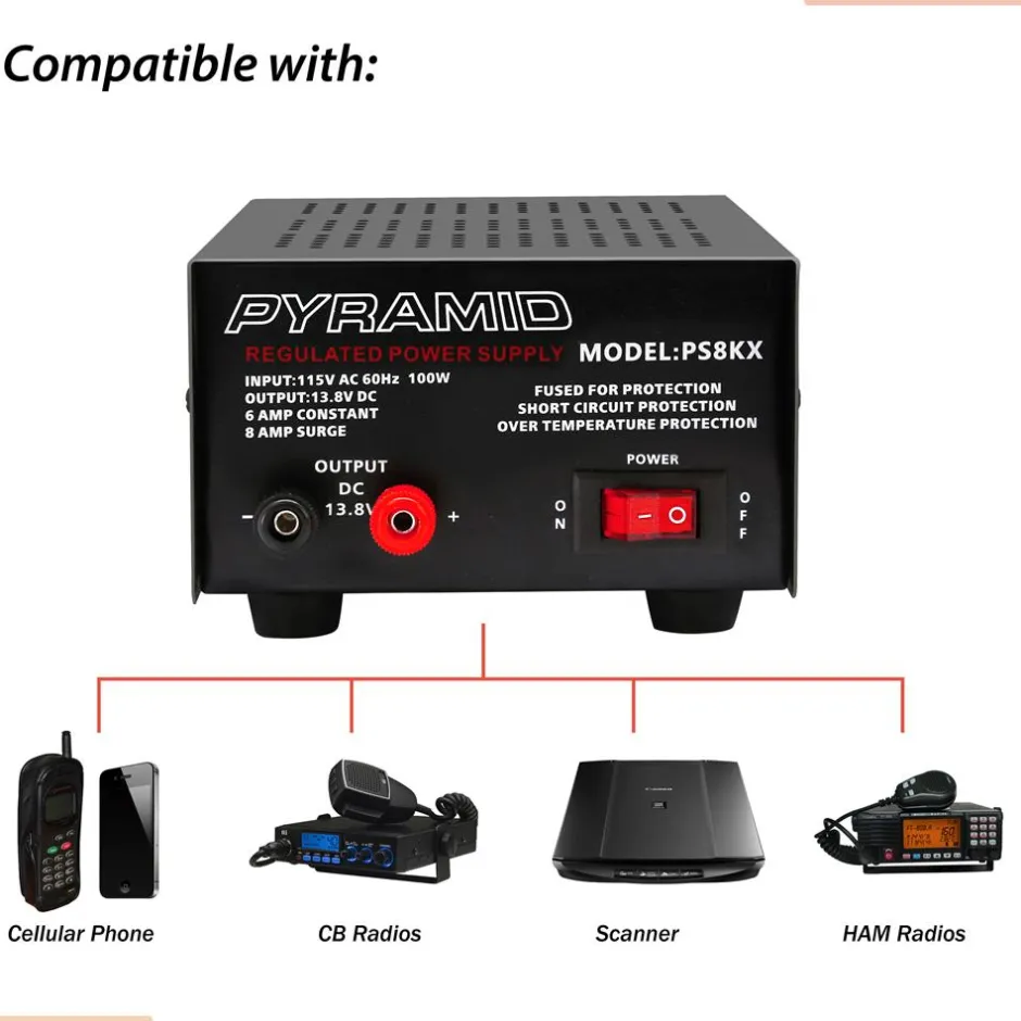 6 Amp Hobbyist Bench Power Supply<Pyramid Hot