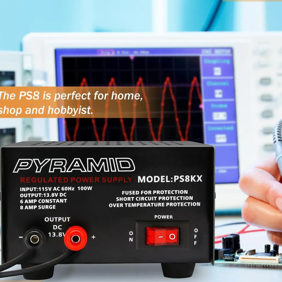 6 Amp Hobbyist Bench Power Supply<Pyramid Hot