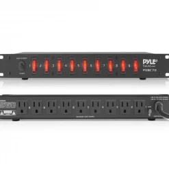 15 Amp Power Supply Unit - 9 Outlets, AC Noise Filter, Steel Chassis<Pyle Discount