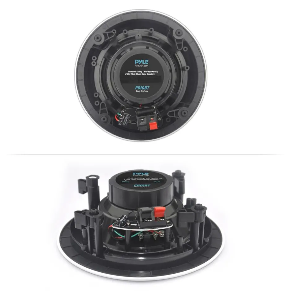 8" Bluetooth Ceiling Speaker Kit, 250W, 2-Way Stereo, Flush Mount<Pyle