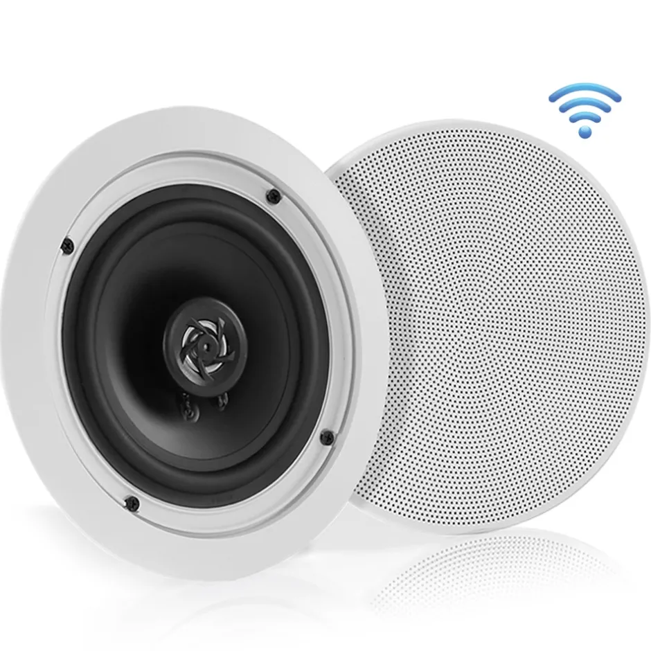 5.25" Bluetooth Ceiling/Wall Speakers 150W Flush Mount Poly Cone<Pyle Clearance