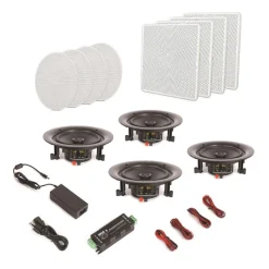 6.5" Bluetooth Ceiling/Wall Speakers 200W 2-Way Stereo, Easy Install<Pyle Sale