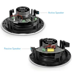 8" Bluetooth In-Wall/Ceiling Speakers 400W Dual Cone & Tweeter Stereo Sound<Pyle USA Clearance