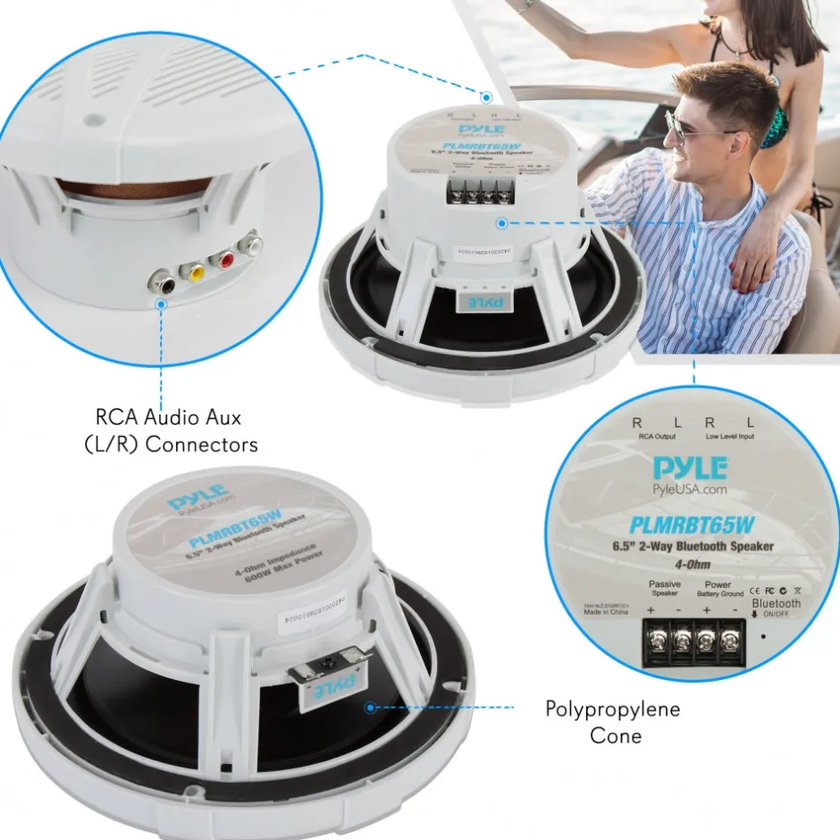 6.5’’ Bluetooth Marine Speakers<Pyle Online