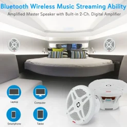 6.5’’ Bluetooth Marine Speakers<Pyle Online