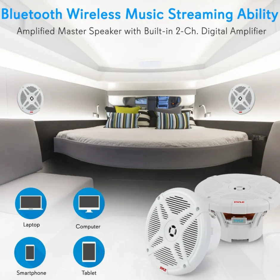 6.5’’ Bluetooth Marine Speakers<Pyle Online