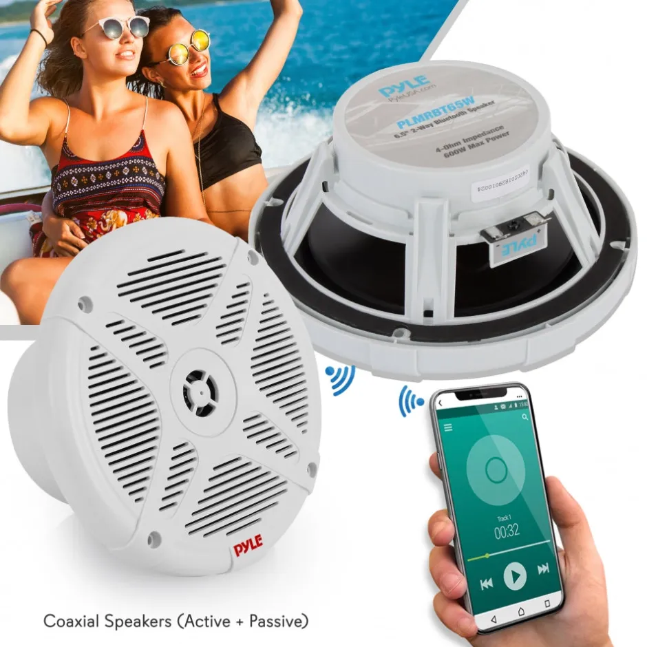 6.5’’ Bluetooth Marine Speakers<Pyle Online