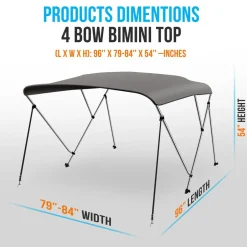 4 Bow Bimini Top<SereneLife Best