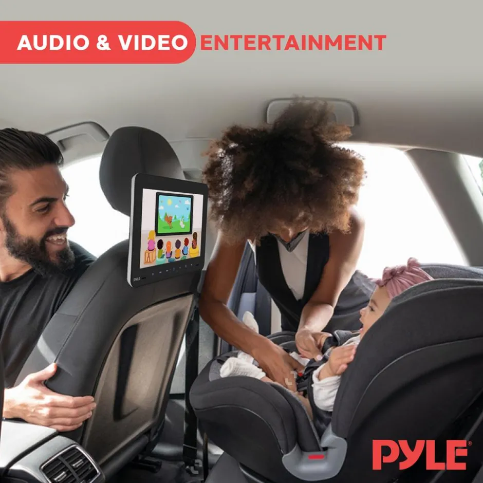 9.4" Car Headrest Dvd Player<Pyle New