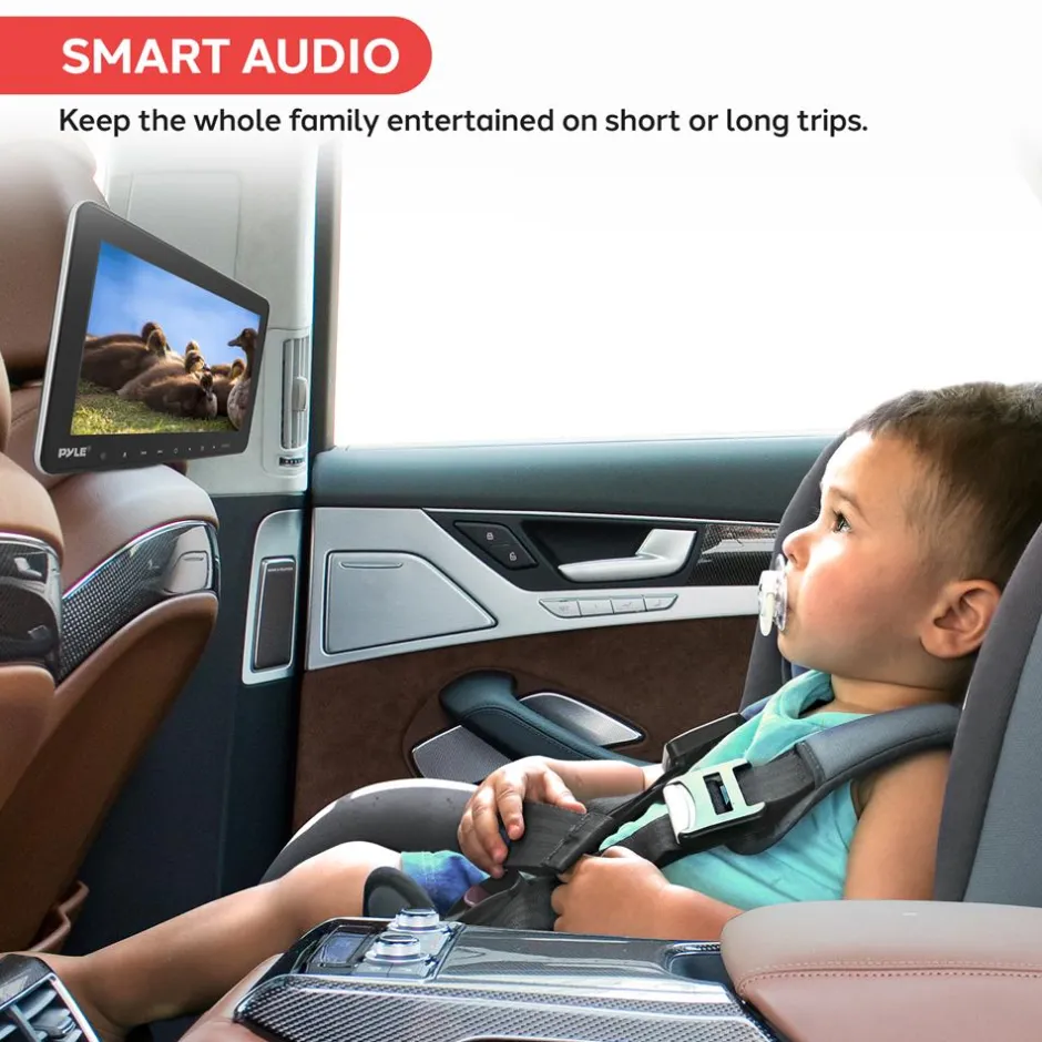 10.5" Car Headrest Dvd Player<Pyle Clearance