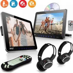 10.5" Car Headrest Dvd Player Kit<Pyle Best