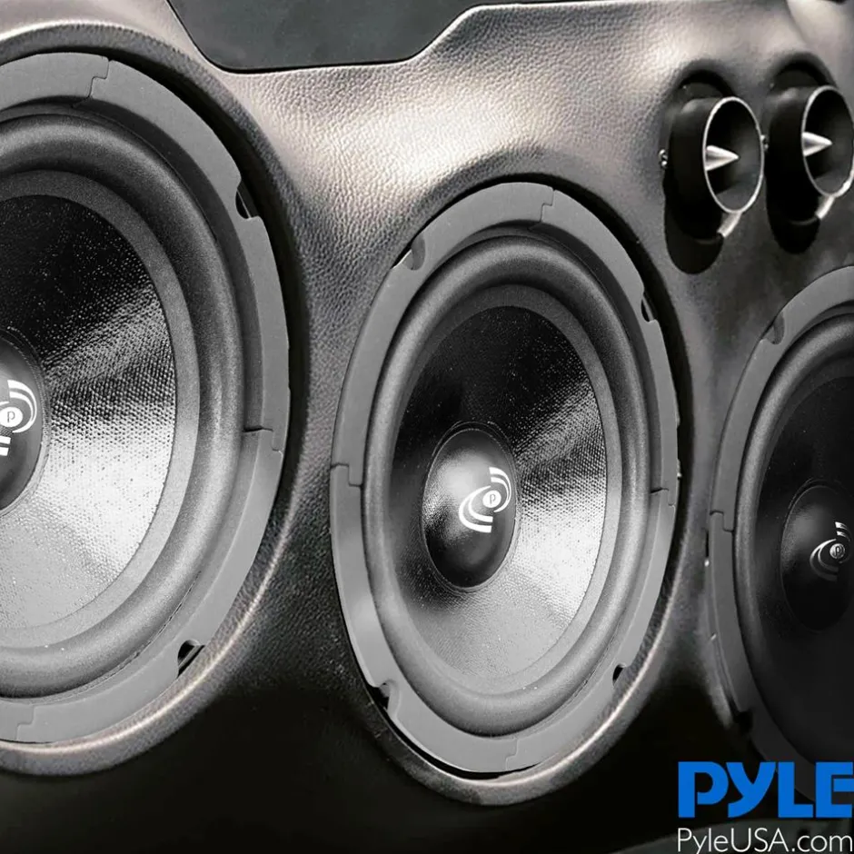 6.5" Car Speaker 300W High Power Paper Cone Sealed Back 93dB 8 Ohm<Pyle Outlet
