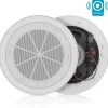 6.5" Ceiling Speaker 120W Flush Mount Easy Install White<Pyle Clearance