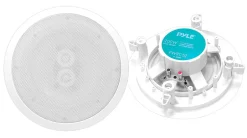 5.25" Ceiling Wall Speaker - Weatherproof, 200W, Easy Install, White<Pyle Online