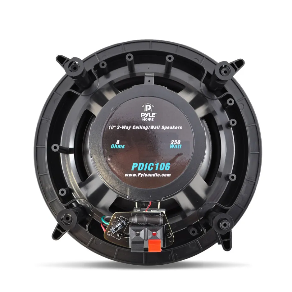 10" Ceiling Wall Speakers Pair, Full Range Sound, Flush Mount, 300W<Pyle Online