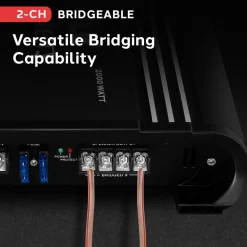 2 Channel Car Amplifier 2000W Bridgeable MOSFET Silver RCA Inputs<Pyle