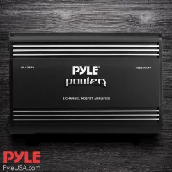 2 Channel Car Amplifier 4000W High Power MOSFET Silver RCA Inputs<Pyle Best