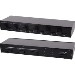 6 Channel Speaker Selector, Volume Control, Aluminum Housing, Easy Install<Pyle Best
