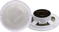 5.25" Dual Marine Speakers 100W Waterproof Weatherproof White<Pyramid New