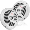 6.5" Dual Marine Speakers, Waterproof, 150W, Polyprone Cone, White<Pyle Best