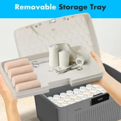 8.5 Gallon Locking Storage Bin<SereneLife Clearance