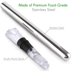 2 In 1 Stainless Steel Wine Chill Rod Wi<NutriChef Online