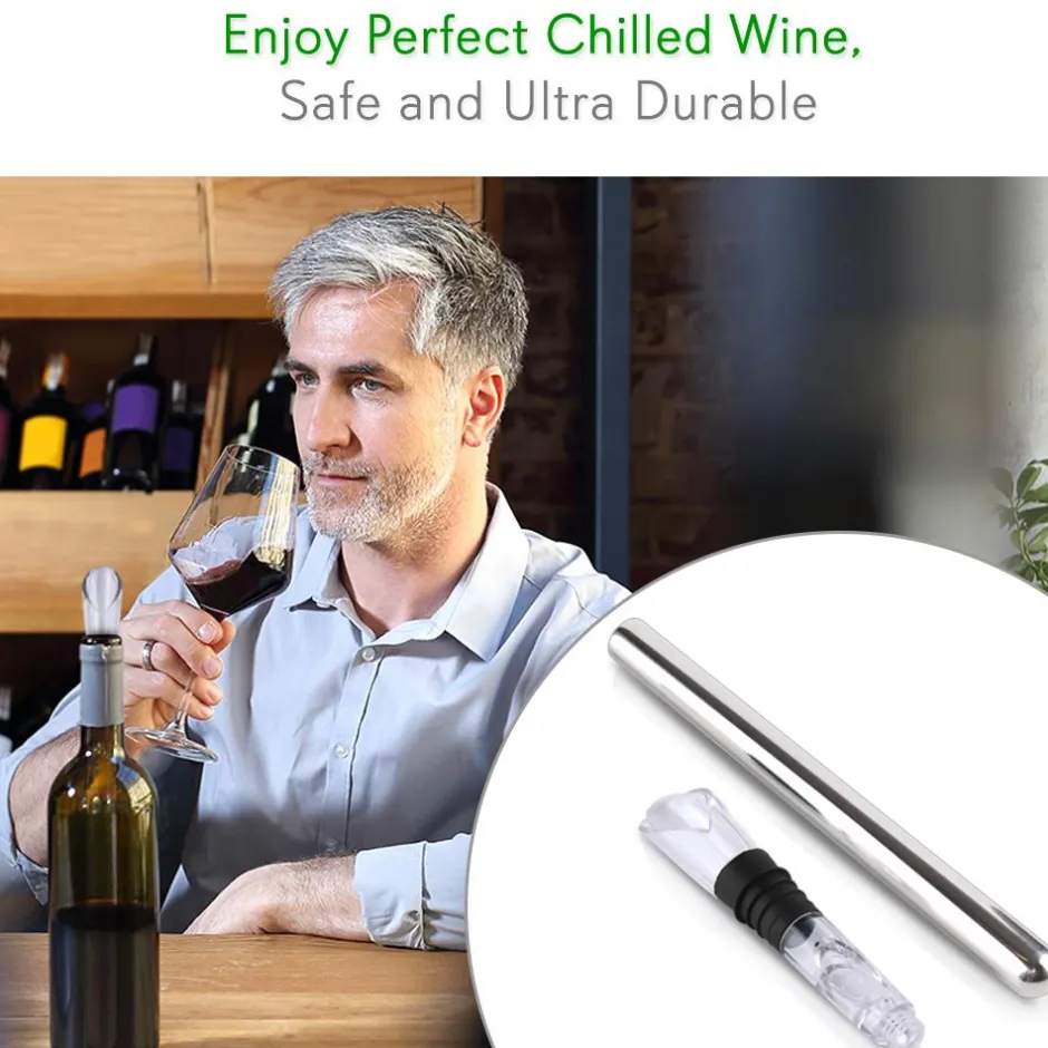 2 In 1 Stainless Steel Wine Chill Rod Wi<NutriChef Online