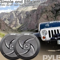 6.5 Inch Low-Profile Marine Speakers<Pyle