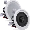6.5" In-Wall Ceiling Speakers 200W Stereo Sound Polyprone Cone White<Pyle Clearance