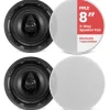 8‚Äô‚Äô In-Wall/In-Ceiling 2-Way Speakers<Pyle Outlet