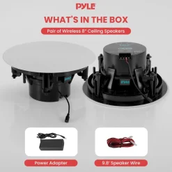 8’’ In-Wall/In-Ceiling 2-Way Speakers<Pyle Outlet