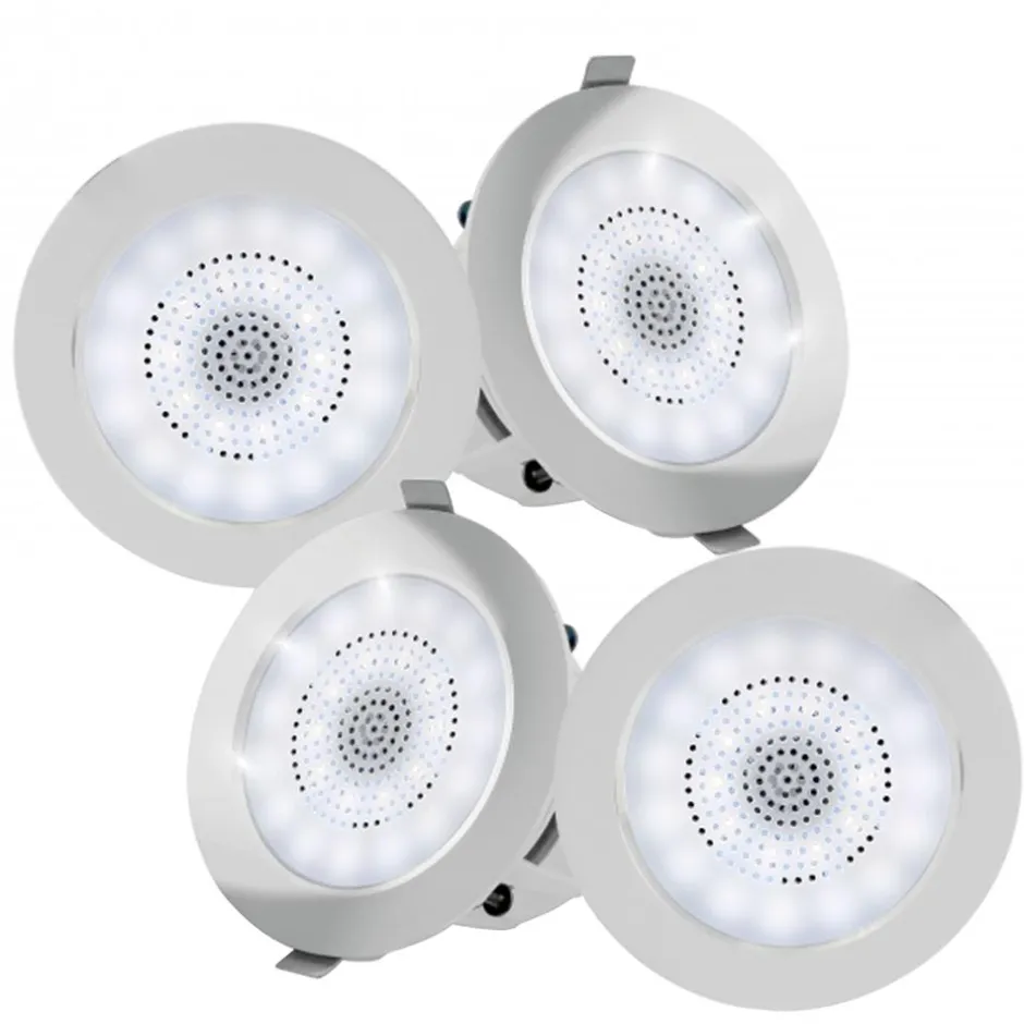 3.5'' Led Bluetooth Ceiling Speakers Kit<Pyle