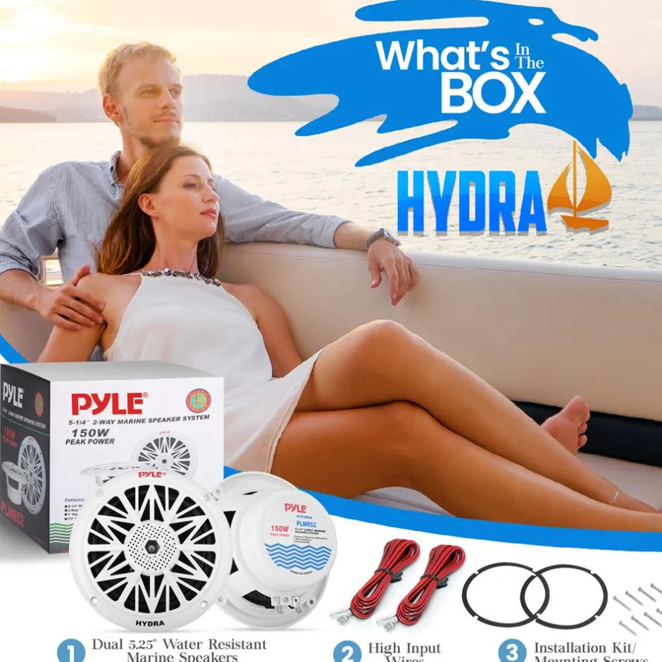 5.25'' Marine Component Speakers<Pyle Sale