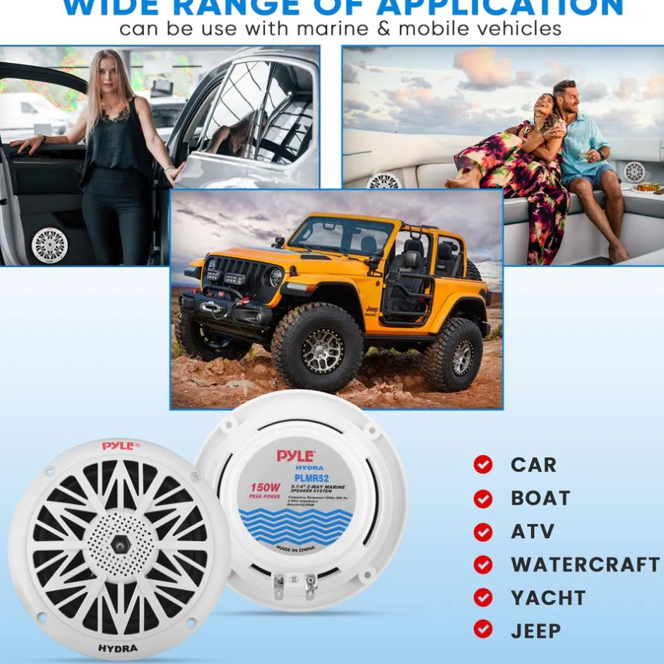 5.25'' Marine Component Speakers<Pyle Sale