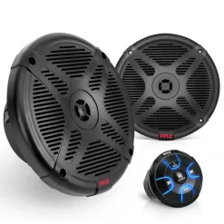 6.5" Marine Speakers Kit Waterproof Bluetooth Control 600W White<Pyle Best