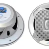 6.5" Marine Speakers 400W Water Resistant Stereo System Silver<Lanzar Best