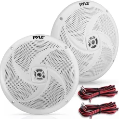 8" Marine Speakers 320W Waterproof ABS White<Pyle New