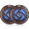 6.5" Marine Speakers Waterproof 240W LED Lights Camo Style<Pyle Sale