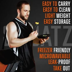 50 Meal Prep Containers 33oz Leak-Proof Microwave Safe with Utensils<SQUATZ New