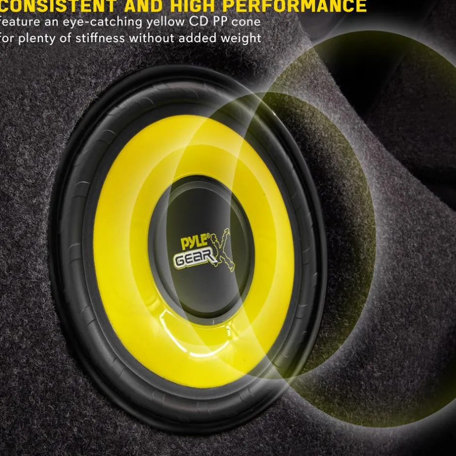 6.5" Mid Bass Woofer 300W Peak Power 4 Ohm Yellow Cone<Pyle Best