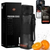 24 Oz Water Bottle Leakproof Tritan with Shaker Ball & Infuser Strainer<SQUATZ New