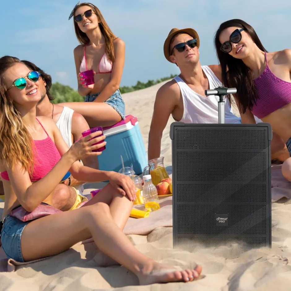 10" Portable Bluetooth Speaker System 600W Rechargeable Battery<Pyle Discount