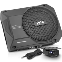 10" 900W Low-Profile Car Subwoofer System, Slim Design, Underseat Install<Pyle Online