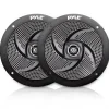 5.25" 180W Waterproof Marine Speakers, Low-Profile Slim Style (2 Pack)<Pyle Discount