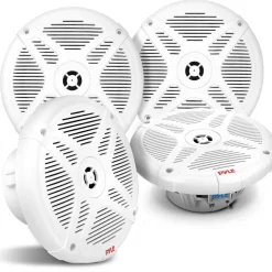 6.5" Waterproof Marine Speakers w/ Wireless BT Control for ATV/UTV/Boat<Pyle New