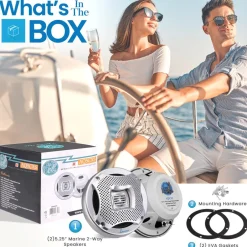 400 Watts 5.25"2-Way Marine Speakers<Lanzar Best