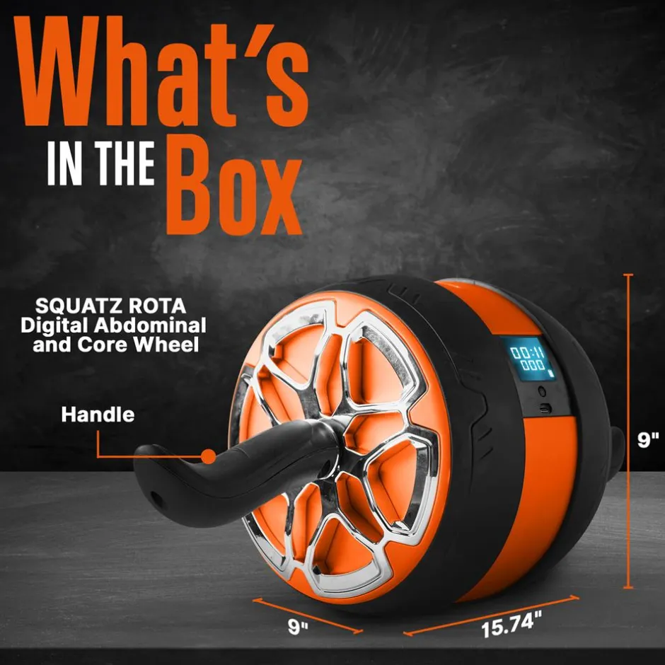 Ab Roller Wheel for Core Strength, Ultra-Wide Non-Slip Rubber Wheel<SQUATZ Outlet