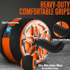 Ab Roller Wheel for Core Strength, Ultra-Wide Non-Slip Rubber Wheel<SQUATZ Outlet