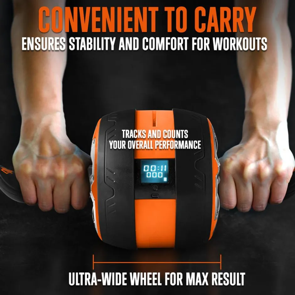 Ab Roller Wheel for Core Strength, Ultra-Wide Non-Slip Rubber Wheel<SQUATZ Outlet