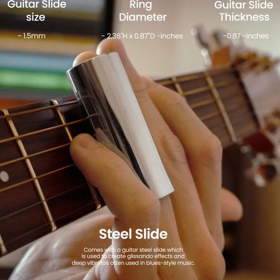 Acoustic Guitar Slide And Guitar Capo<Pyle Outlet